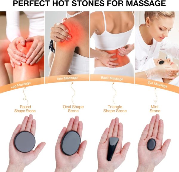 13B 10 Hot Stones Massage Set