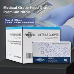 Ice Blue Nitrile Exam Gloves - Image 2