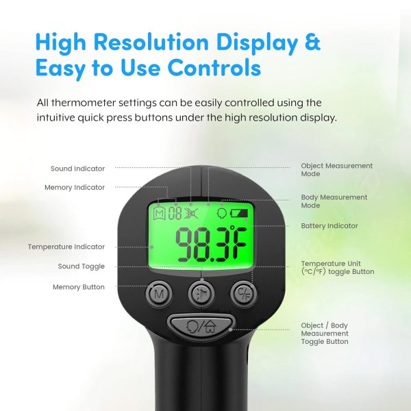 Touchless Infrared Forehead Thermometer - Image 3