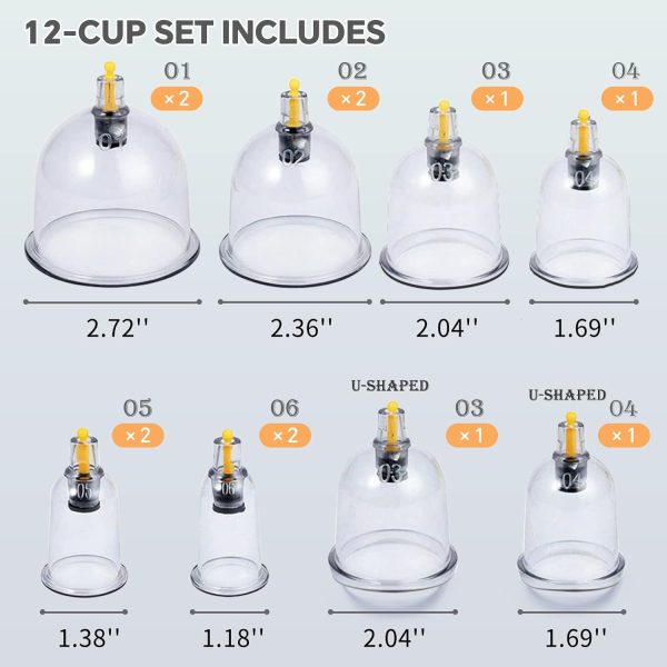 6B 18 Massage Cups For Back Pain Relief