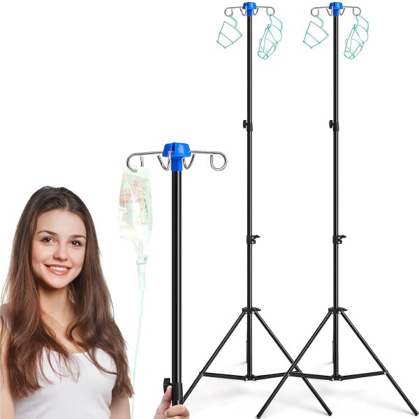 Iv Pole With Drip Bag Stand