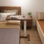 Overbed Bedside Table With Wheels