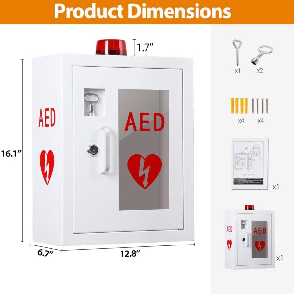 1A 18 Aed Defibrillator Wall Mounted Cabinet