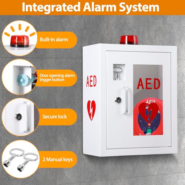 1C 19 Aed Defibrillator Wall Mounted Cabinet