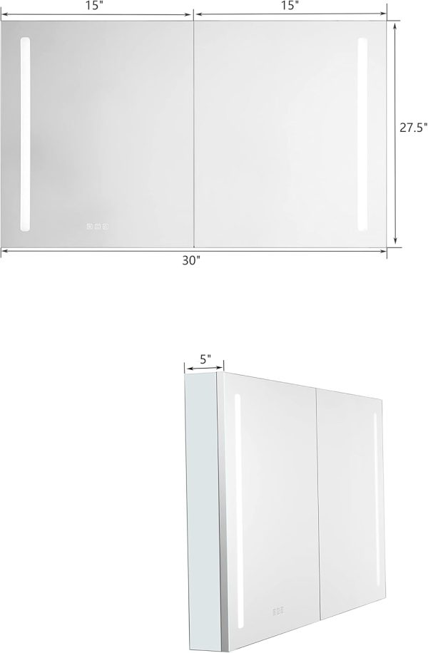 4A 19 Led Medicine Cabinet With Mirror