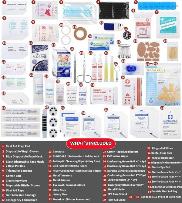 First Aid Kit, Emergency Kit, Home Safety, Office Safety, Large First Aid Kit, Premium First Aid Kit, Medical Supplies, Emergency Preparedness, First Aid Supplies, Disaster Preparedness, Workplace Safety, Survival Kit, Family First Aid Kit, First Aid Essentials, Health And Safety.