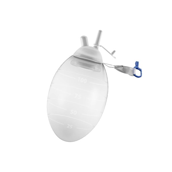 Amz Wound Drainage Bulb 100 Ml. Oval Shape Silicone Bulb Evacuator Medical Suction
