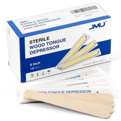 JMU Tongue Depressors Sterile 100 Count, 6