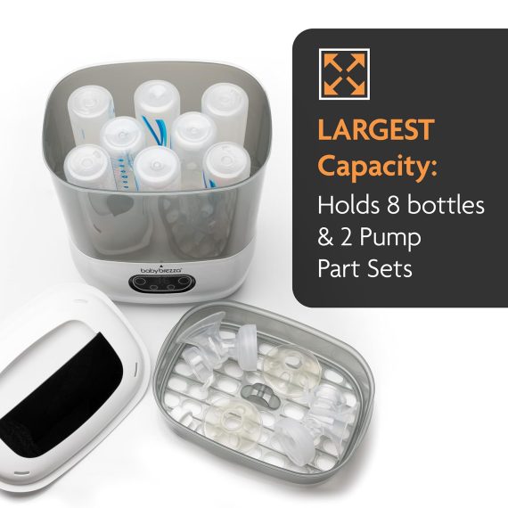 Baby Brezza Bottle Sterilizer and Dryer Advanced – Electric Steam Sterilization Machine Universal Sterilizing for All Bottles
