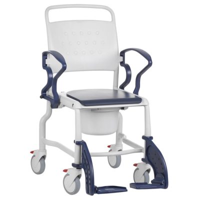 Mobile shower commode chair