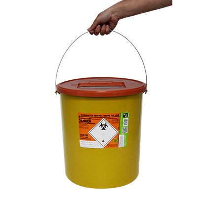 Orange 22 Litre Sharps Bin