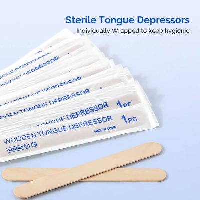 JMU Tongue Depressors Sterile 100 Count, 6