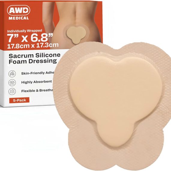 Bordered Sacrum Silicone Foam Dressing
