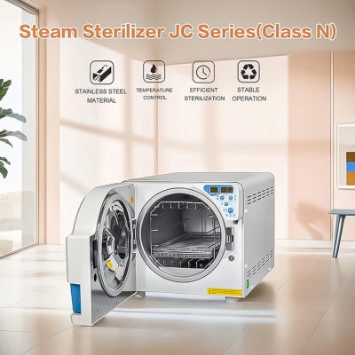 EustomA Automatic Autoclave Steam Sterilizer 16L/18/23L Drying Function High Pressure Temperature Steam Digital Screen Dual Control Door Lock Class N (16L)
