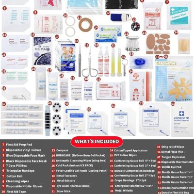 first aid kit, emergency kit, home safety, office safety, large first aid kit, premium first aid kit, medical supplies, emergency preparedness, first aid supplies, disaster preparedness, workplace safety, survival kit, family first aid kit, first aid essentials, health and safety.