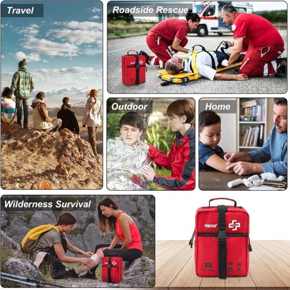 first aid kit, emergency kit, home safety, office safety, large first aid kit, premium first aid kit, medical supplies, emergency preparedness, first aid supplies, disaster preparedness, workplace safety, survival kit, family first aid kit, first aid essentials, health and safety.