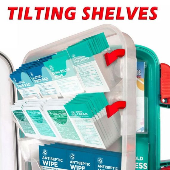 351 pc Emergency First Aid Kit, Home First Aid Kit, Workplace First Aid Kit, OSHA Compliant, ANSI Compliant, Wall Mountable First Aid Kit, Emergency Supplies, Medical Kit, Safety Kit, Office First Aid, Home Emergency Kit, First Aid Case, Emergency Preparedness, Workplace Safety, First Aid for Office, First Aid for Home