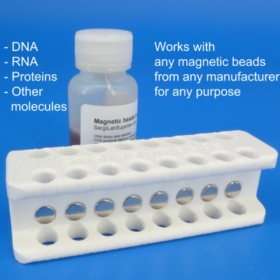 Magnetic rack for DNA, RNA